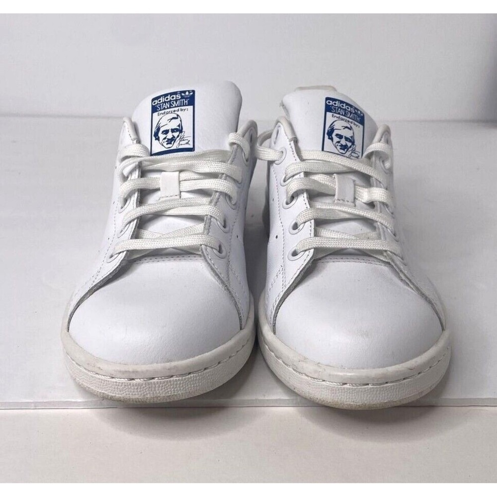 Adidas Stan Smith Men's Tennis Shoes - Size 6 White Blue S74778 Sneakers